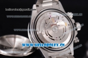 Rolex Daytona Chronograph Clone Rolex 4130 Automatic Stainless Steel Case/Bracelet with White Dial and Stick Markers (EF)