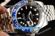 Rolex GTM-Master II 2836 Automatic Steel Case with Black Dial Dots Markers and Steel Bracelet