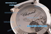 Chopard Happy Sport - Mickey Swiss Quartz Stainless Steel Case with White Leather Strap and White MOP Dial