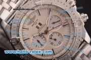 Breitling Chronomat Evolution ST17 Automatic with Big Date Steel Case/Strap with Beige Dial