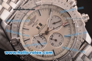 Breitling Chronomat Evolution ST17 Automatic with Big Date Steel Case/Strap with Beige Dial