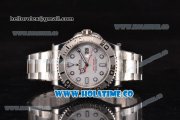 Rolex Yacht-Master Swiss ETA 2836 Automatic Full Steel with White Dial and Dot Markers -1:1 Original (JF)