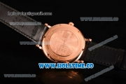 IWC Portofino Automatic Miyota 9015 Automatic Rose Gold Case with Black Dial and Stick Markers