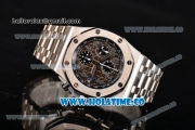 Audemars Piguet Royal Oak Offshore Grey Themes Chrono Swiss Valjoux 7750 Automatic Steel Case/Bracelet with Grey Dial and Arabic Numeral Markers (NOOB)