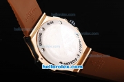 Hublot Big Bang Chronograph Quartz Movement PVD Bezel Rose Gold Case and Marking with Black Dial