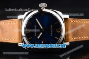 Panerai Radiomir 1940 3 Days PAM690 Asia Manual Winding Steel Case with Blue Dial and Brown Leather Strap Stick/Arabic Numeral Markers