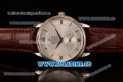 Omega De Ville Co-Axial Asia Automatic Steel Case with Stick/Roman Numeral Markers and Brown Leather Strap