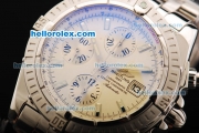 Breitling Chronomat Evolution Chronograph Swiss Valjoux 7750 Automatic Movement Cream Dial with Stick Markers