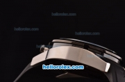 Tag Heuer Mikrogirder 2000 Chronograph Miyota Quartz Steel Case with PVD Bezel - Silver Dial