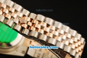 Rolex Datejust Automatic Movement ETA Coating Case with White Dial and Two Tone Strap-36mm