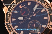 Ulysse Nardin Maxi Marine Diver Asia ST25 Automatic Rose Gold Case with Black Rubber Strap and Black Dial
