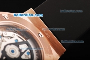 Hublot Big Bang Limited Edition Swiss Valjoux 7750 Automatic Movement Rose Gold Case with Grey Dial