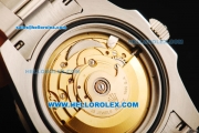 Rolex GMT-Master II Swiss ETA 2836 Automatic Movement Steel Diamond Case with Black Dial and Diamond Bezel-Steel Diamond Strap