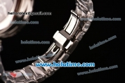 Omega De Ville Ladymatic Swiss Quartz Movement Steel Case Steel Bracelet with Black Dial