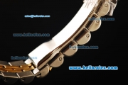 Rolex Datejust Automatic Movement ETA Coating Case with Black Dial and Gold Roman Numerals-Diamond Bezel