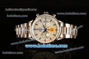 Tag Heuer Carrera Ferrari Chrono Miyota OS20 Quartz Full Steel with White Dial and Stick Markers