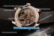 Zenith Chronomaster El Primero Tourbillon Manual Winding Steel Case with Skeleton Dial and Brown Leather Strap