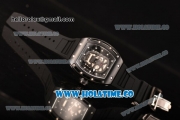 Richard Mille RM 52-01 Miyota Quartz PVD Case with Skull Skeleton Dial and White Markers