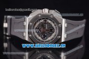 Audemars Piguet Royal Oak Offshore Chronograph Michael Schumacher Clone AP Calibre 3126 Automatic Titanium Case with Black Dial Grey Rubber Strap and Stick Markers (J12) Audemars Piguet Royal Oak Offshore Chronograph Michael Schumacher Clone AP Calibre 3126 Automatic Titanium Case with Black Dial Grey Rubber Strap and Stick Markers (J12)