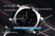 Panerai Luminor Marina Oracle Team USA 8 Days Limited Edition PAM 724 Clone P.9000 Automatic Steel Case with Black Dial and Stick/Arabic Numeral Markers (KW)