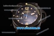 Panerai PAM 618 Luminor Submersible Flyback Asia Automatic Titanium Case with Yellow Dot Markers and Black Dial