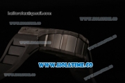 Richard Mille RM35-01 Bubba Watson Tourbillon Manual Winding Carbon Fiber Case with Skeleton Dial and White Dot Markers