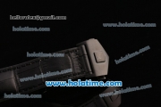 Tag Heuer Carrera Mikrotourbillons Chrono Swiss Quartz PVD Case with Black Leather Bracelet and Black Dial