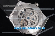 Hublot Classic Fusion Skeleton Asia Automatic Steel Case with Skeleton Dial and Brown Leather Strap