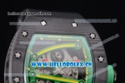 Richard Mille RM 59-01 Miyota 9015 Automatic PVD Case with Skeleton Dial Dot/Arabic Numeral Markers and Black Rubber Strap