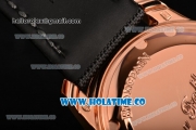 BlancPain Fifty Fathoms Swiss ETA 2836 Automatic Rose Gold Case with Black Dial and Stick/Arabic Numeral Markers (NOOB)