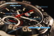 Tag Heuer F1 Chronograph Swiss Quartz Movement Steel Case with Black Bezel and Steel Strap