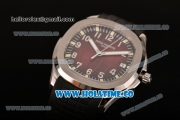 Patek Philippe Aquanaut Miyota 9015 Automatic Steel Case with Coffee Dial and Arabic Numeral Markers (BP)