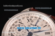 Longines Master Moonphase Chrono Swiss Valjoux 7751 Automatic Steel Case with White Dial and Roman Numeral Markers - 1:1 Original