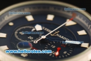 Ulysse Nardin Maxi Marine Chronograph Miyota OS20 Quartz Steel Case with Blue Dial and Silver Markers