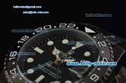 Rolex Pro-Hunter GMT-Master Asia 2813 Automatic PVD Case with PVD Strap and Black Dial Stick Markers