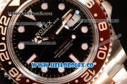 Rolex GMT-Master II New Release Black Bezel Two Tone RG With Original Functional Movement Steel Case 126711CHNR bk