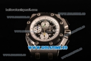 Audemars Piguet Rubens Barrichello Swiss Valjoux 7750 Automatic Steel Case with Skeleton Dial and White Stick Markers - 1:1 Original (JF)