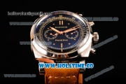 Panerai Radiomir 1940 Chronograph ORO Branco PAM 520 Asia Automatic Steel Case with Black Dial and Dot Markers