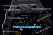 1:1 Richard Mille RM 35-02 RAFAEL NADA Japanese Miyota 9015 Automatic Black PVD Case with Skeleton Dial Black Rubber Strap