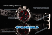 U-Boat U-51 Chimera Watch Limited Edition Chrono Miyota Quartz Steel Case with Black Dial and Red Arabic Numeral Markers