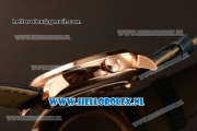 Girard Perregaux 1966 9015 Auto Rose Gold Case with Blue Dial and Blue Leather Strap