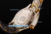 Tag Heuer Link 200 Meters Swiss Quartz Movement Brown Dial with Gold Bezel and Two Tone Strap