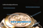 Rolex Daytona Two Tone YG Rolex 4130 Auto Best Edition 1:1 Clone White Dial Stick 116503