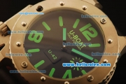 U-Boat Italo Fontana Swiss ETA 6497 Manual Winding Titanium Case with Black Dial and Green Markers-1:1 Original