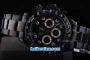 Rolex Daytona Chronograph Automatic with PVD Case -Black Dial and Strap Rolex Daytona Chronograph Automatic with PVD Case -Black Dial and Strap