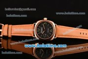 Panerai Radiomir Pam 183G Munual Winding Movement Rose Gold Case with Black Dial and Brown Leather Strap