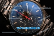 Tag Heuer Grand Carrera RS3 Chrono Miyota Quartz Full PVD with Black Dial and Stick Markers