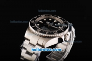 Rolex Sea-Dweller Rolex 3135 Movement Full Steel with Black Dial and Black Bezel -Super LumiNova