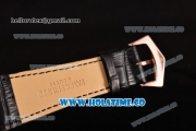 Patek Philippe Gondolo Miyota 1L45 Quartz Rose Gold Case with Black Dial and Arabic Numeral Markers