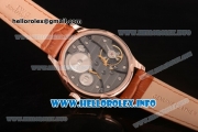 IWC Portuguese Asia 6497 Manual Winding Rose Gold Case with White Dial and Arbaic Numeral Markers